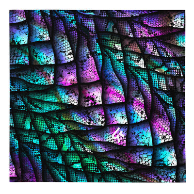 All-over print bandana - Dragon Blue/Purple  - Party Animals