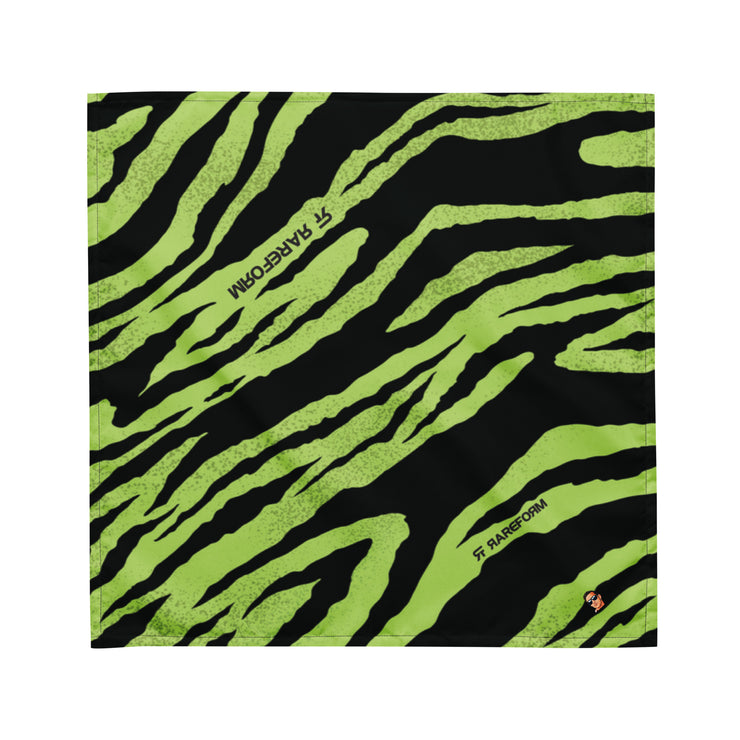 All-over print bandana - Tiger - Black/Green - Party Animals