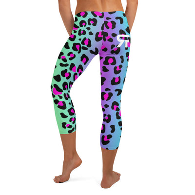 Capri Leggings - Electric Leopard - Party Animals