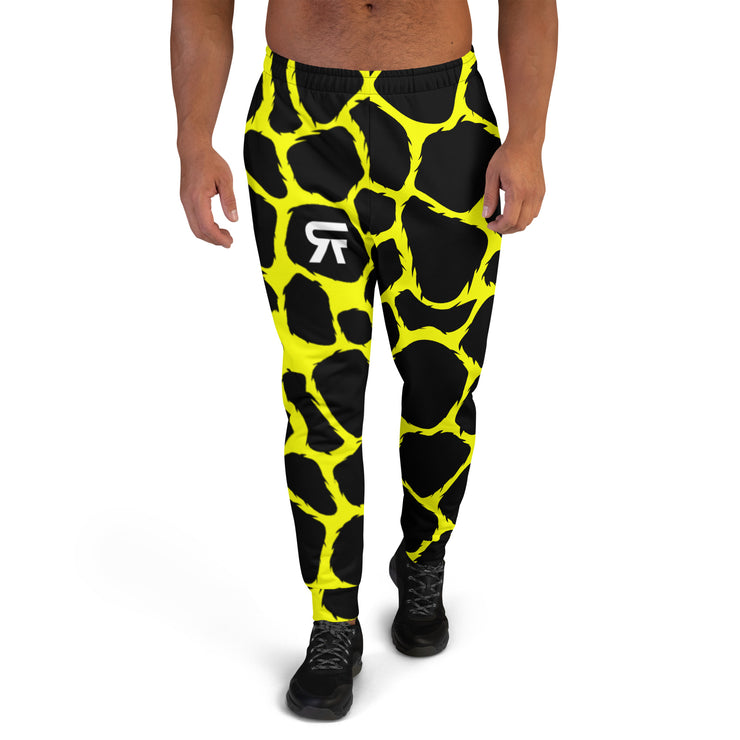 Men's Joggers Giraffitti - Black/Yellow