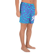 Men's Recycled Athletic Shorts - Elephunk - Blue/Purple