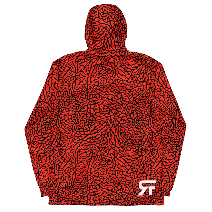 Men’s windbreaker - Elephunk - Red/Black - Party Animals