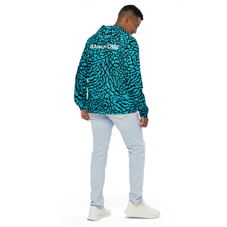 Men’s windbreaker - Elephunk - Teal/Black - Party Animals