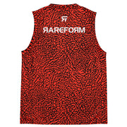Recycled unisex basketball jersey - Elephunk - Red/Black - Party Animals