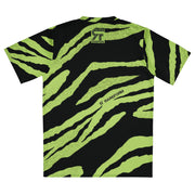 Recycled unisex sports jersey - Tiger - Green/Black - Party Animals