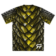 Recycled unisex sports jersey - Dragon Black/ Gold - Party Animals