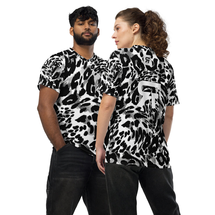 Recycled unisex sports jersey - Snow Leopard - Party Animals