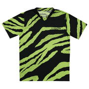 Recycled unisex sports jersey - Tiger - Green/Black - Party Animals