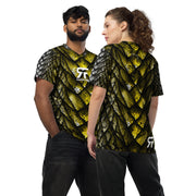 Recycled unisex sports jersey - Dragon Black/ Gold - Party Animals