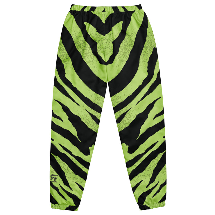 Unisex track pants -Tiger - Black/Green - Party Animals