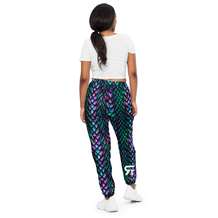 Unisex track pants - Dragon - Blue/Purple - Party Animals