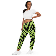 Unisex track pants -Tiger - Black/Green - Party Animals