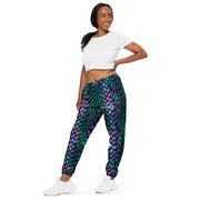 Unisex track pants - Dragon - Blue/Purple - Party Animals