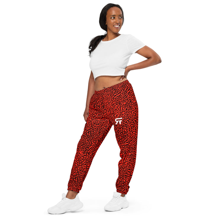 Unisex track pants - Elephunk - Red/Black - Party Animals