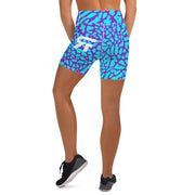 Yoga Shorts - Elephunk- Blue/Purple - Party Animals