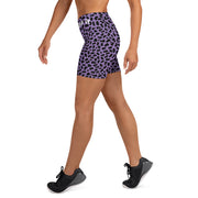 Yoga Shorts - Leopard Print - Purple - Party Animals