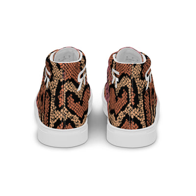 Men’s high top canvas shoes- Snake - Party Animals