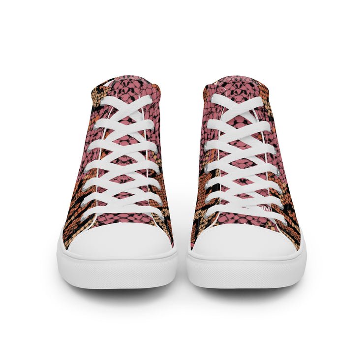 Men’s high top canvas shoes- Snake - Party Animals
