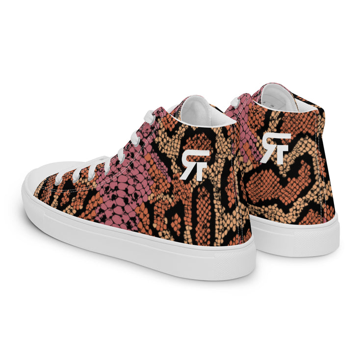 Men’s high top canvas shoes- Snake - Party Animals
