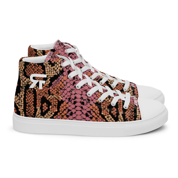 Men’s high top canvas shoes- Snake - Party Animals