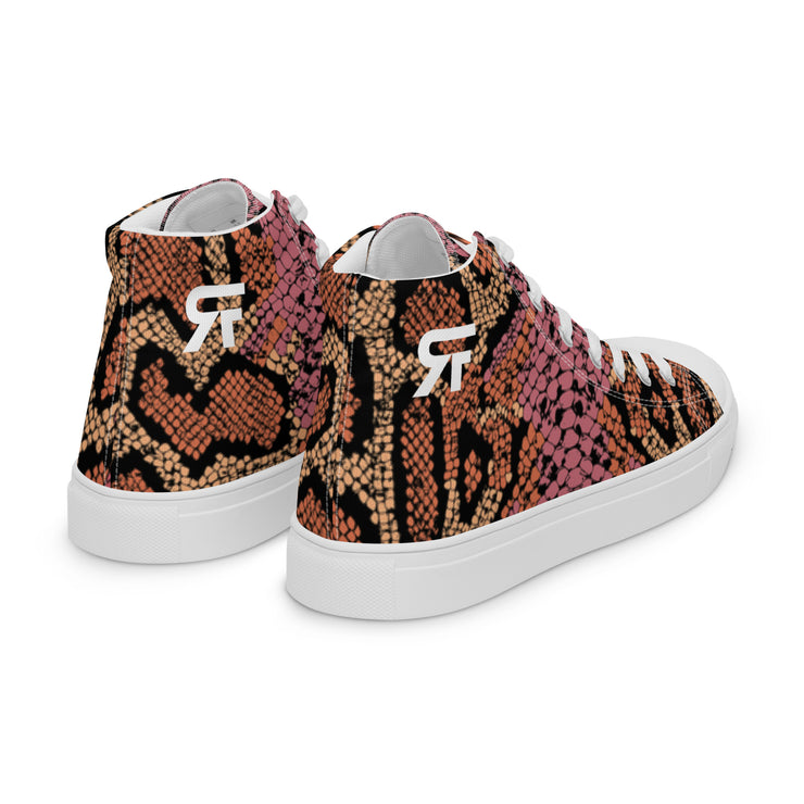 Men’s high top canvas shoes- Snake - Party Animals