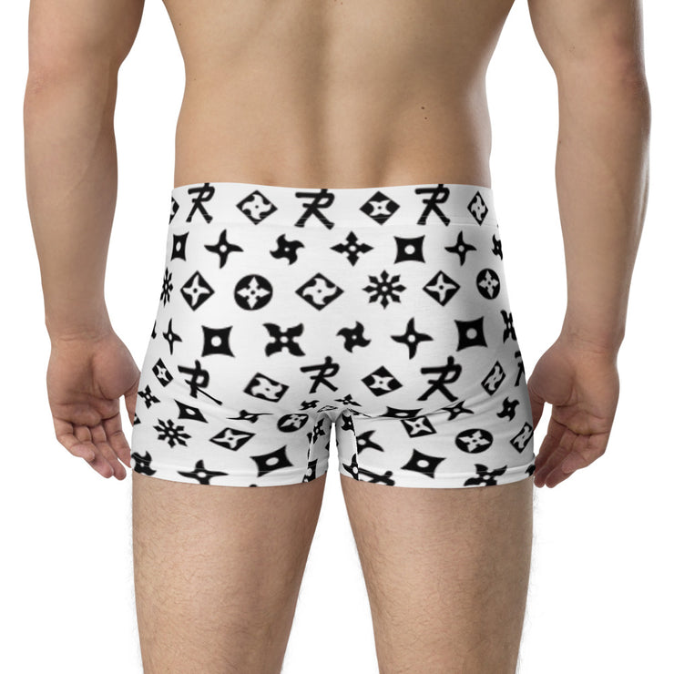 Boxer Briefs Ninja Star - All Over print White/Black