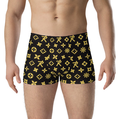 Ninja Star Underwear - All Over print Black/Gold