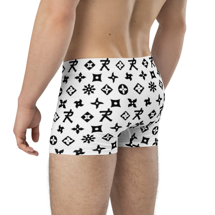 Boxer Briefs Ninja Star - All Over print White/Black