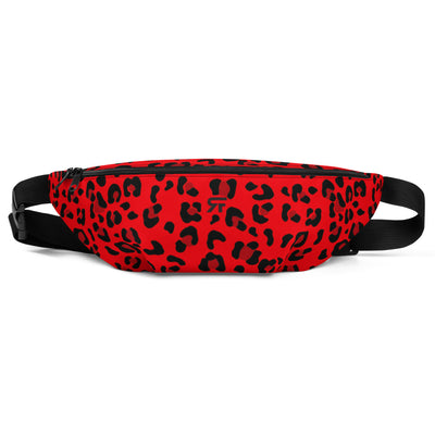 Fanny Pack - Red & Black Leopard Print