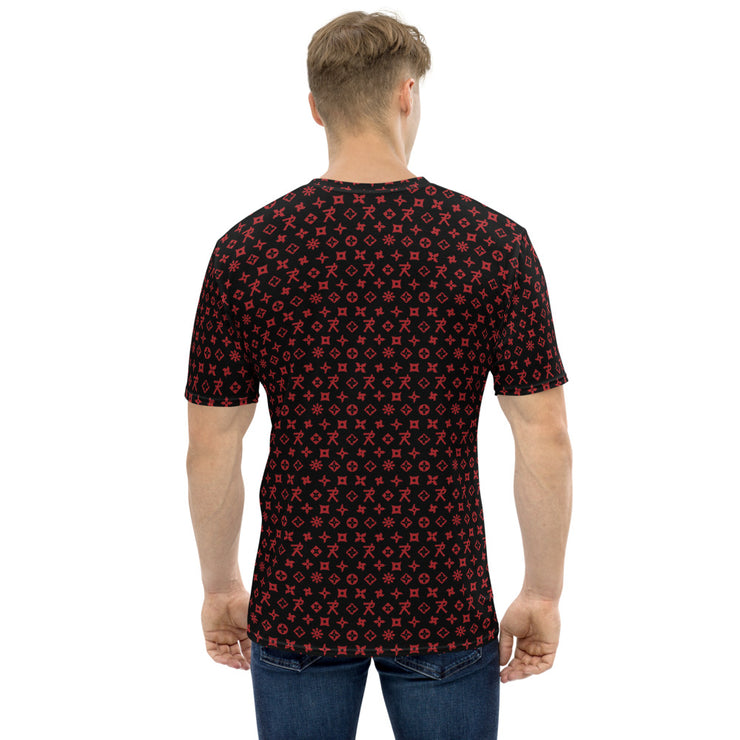 Men's T-shirt Ninja Star - All Over print Black/Red