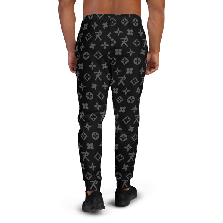 Men's Joggers Sumo Ninja Star - All Over Print Black/Grey