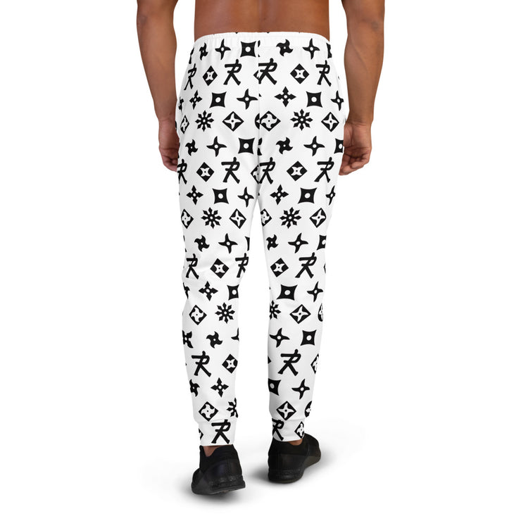 Men's Joggers Ninja Star - All Over print Black/White