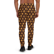 Men's Joggers Ninja Star - All Over print Brown/Gold