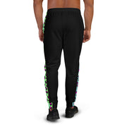 Men's Joggers -Red and BlackLeopard Print
