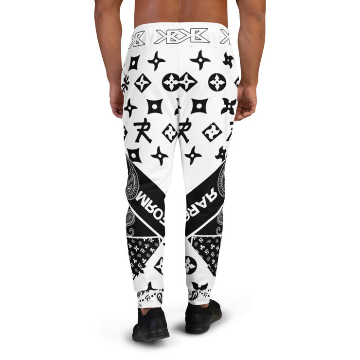 King Benz  - Men's Joggers White / Black