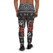Men's Joggers - Ninja Paisley - Blk/Red
