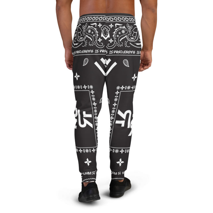 Men's Joggers - Ninja Paisley Blk/W