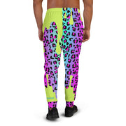 Men's Joggers - Electric Leopard Print Drip