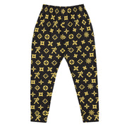 Men's Joggers Ninja Star - All Over Print Blk/Gold