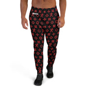 Men's Joggers Ninja Star - All Over print Black/Red