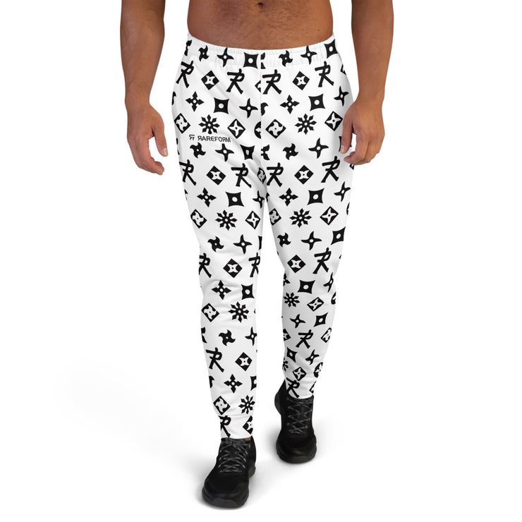 Men's Joggers Ninja Star - All Over print Black/White