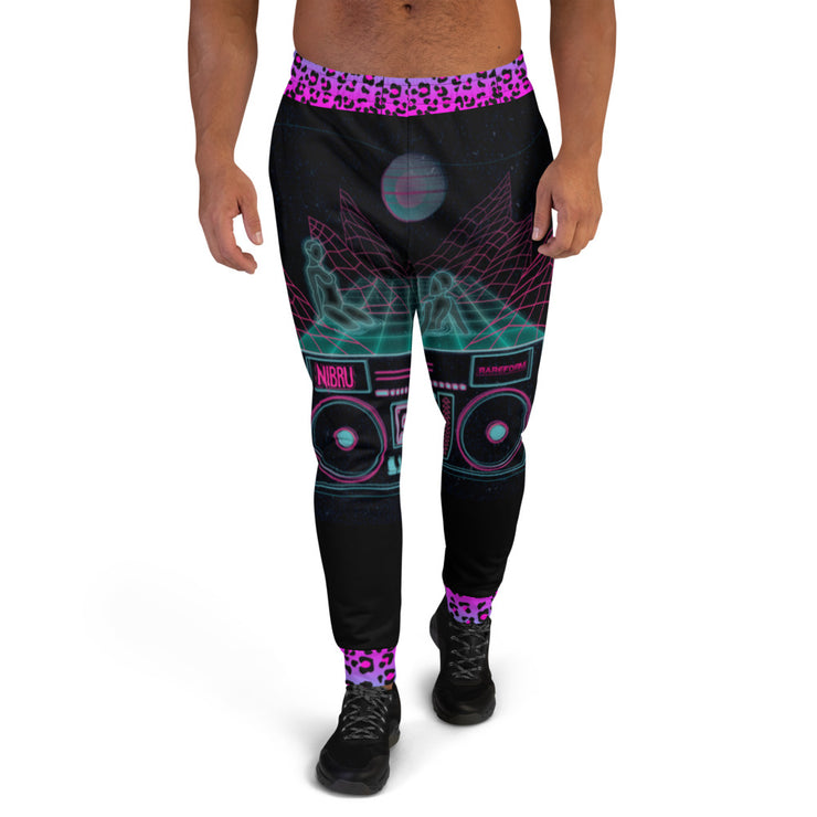 Mens's Joggers - Electric Leopard Print x Nibru