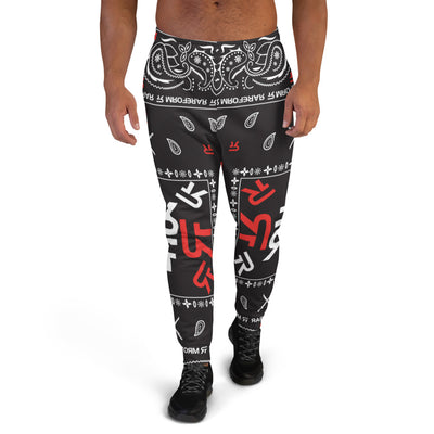 Men's Joggers - Ninja Paisley - Blk/Red