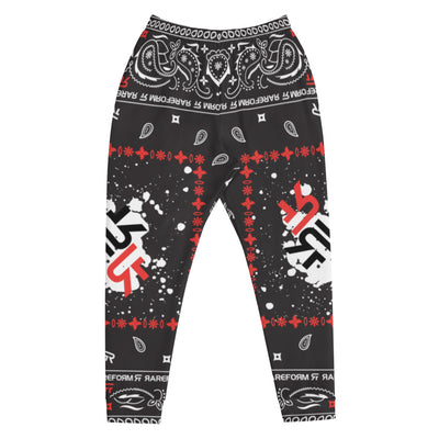 Men's Joggers - Ninja Paisley - Splash Blk/Red