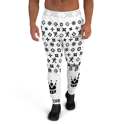 Men's Joggers - King Benz - White NInjaStar