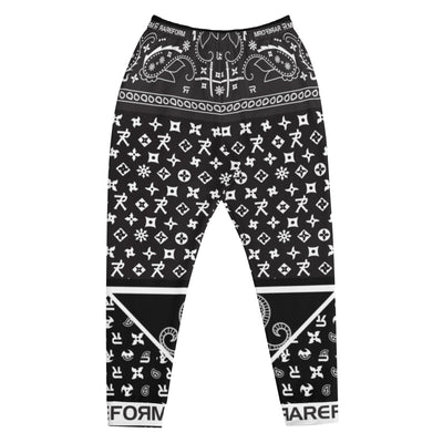 Men's Joggers - Ninja Paisley - Black