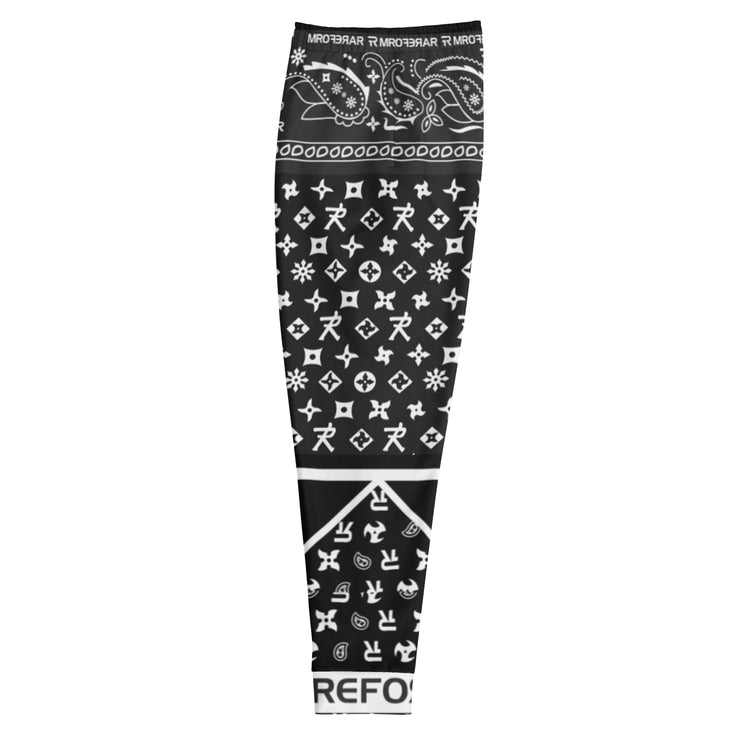 Men's Joggers - Ninja Paisley - Black