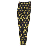 Men's Joggers Ninja Star - All Over Print Blk/Gold