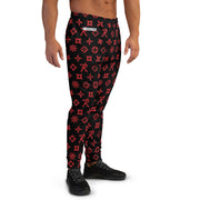 Men's Joggers Ninja Star - All Over print Black/Red