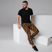 Men's Joggers Ninja Star - All Over print Brown/Gold